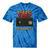 VHS Tape Nostalgia Old School Technology Humor Premium Tie-Dye T-Shirts Blue Tie-Dye