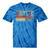 Vintage 1970 Birthday Retro Style 70's Born Nostalgia Party Premium Tri-Blend Tie-Dye T-Shirts Blue Tie-Dye