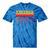 Vintage 1970 Retro Style 70's Born Nostalgia Vibes Birthday Premium Tri-Blend Tie-Dye T-Shirts Blue Tie-Dye