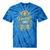 Vintage 1981 Retro Badge Nostalgia Eighties Compass Skull Tie-Dye T-Shirts Blue Tie-Dye