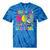 Vintage 80s Vibes Costume Nostalgia 1980s Fashion Cassette Tie-Dye T-Shirts Blue Tie-Dye
