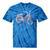 Vintage Bicycle With Playing Cards Nostalgia Premium Tri-Blend Tie-Dye T-Shirts Blue Tie-Dye