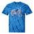 Vintage Bicycle With Playing Cards Nostalgia Tie-Dye T-Shirts Blue Tie-Dye