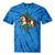 Vintage Carousel Horse Merry Go Round Nostalgia Art Premium Tie-Dye T-Shirts Blue Tie-Dye