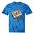 Vintage Cassette Tape And Pencil Nostalgia Party 70s 80s 90s Premium Tie-Dye T-Shirts Blue Tie-Dye