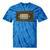 Vintage VHS Tape Humor Retro Nostalgia Graphic Premium Tie-Dye T-Shirts Blue Tie-Dye