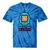 Women's Adulting Is A Myth Retro Pixel Pet Nostalgia Millennials Tie-Dye T-Shirts Blue Tie-Dye