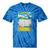 Women's Frutiger Aero Aesthetic Rainbow Glitch Art Tie-Dye T-Shirts Blue Tie-Dye
