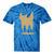 Yk2 Cat With Tomboy Tail 90s Nostalgia Downtown Indie Tie-Dye T-Shirts Blue Tie-Dye