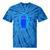 Yk2 Grunge Earthy Blue Cat With Stars Tomboy 90s Nostalgia Tie-Dye T-Shirts Blue Tie-Dye