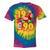 1990 Retro Raised On 90s Music Old School Nostalgia Punk Tie-Dye T-Shirts Rainbow Tie-Dye