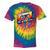 80s 90s Retro Party Costume Nostalgia Cassette Tie-Dye T-Shirts Rainbow Tie-Dye