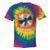 Buffering Glitched CD On Fire 2000s Nostalgia Tie-Dye T-Shirts Rainbow Tie-Dye