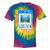 Frutiger Aero Aesthetic Tech Computer Aquarium Tarot Card Tie-Dye T-Shirts Rainbow Tie-Dye