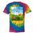 Frutiger Aero Aesthetic Tech Scenery Fishes Sunflower Raglan Baseball Tee Tie-Dye T-Shirts Rainbow Tie-Dye