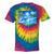 Frutiger Aero Dolphin Sunset Ocean With Palm Trees Y2k Premium Tie-Dye T-Shirts Rainbow Tie-Dye