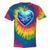 Frutiger Aero Y2K Heart Tie-Dye T-Shirts Rainbow Tie-Dye