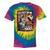 I'm From The 1900s Vinyl Record Lover For Women Premium Tie-Dye T-Shirts Rainbow Tie-Dye