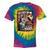 I'm From The 1900s Vinyl Record Lover For Women Raglan Baseball Tee Tie-Dye T-Shirts Rainbow Tie-Dye