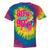 Retro 1980s 80's Baby 1990s 90's Made Me Nostalgia Vibes Premium Tri-Blend Tie-Dye T-Shirts Rainbow Tie-Dye