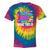 Retro 80s Style 90s Pop Fashion Nostalgia Eighties Music Tie-Dye T-Shirts Rainbow Tie-Dye