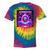 Retro Nostalgia Vaporwave- Error 404 Tie-Dye T-Shirts Rainbow Tie-Dye