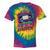 Rewind Good Times Retro VHS Tape Nostalgia 80s 90s Premium Tri-Blend Tie-Dye T-Shirts Rainbow Tie-Dye