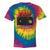 VHS Tape Nostalgia Old School Technology Humor Tie-Dye T-Shirts Rainbow Tie-Dye