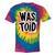 Wastoid 80s Slang Retro Teen Quote Gen X Nostalgia Tie-Dye T-Shirts Rainbow Tie-Dye