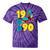 1990 Retro Raised In The 90s Old School Nostalgia Vibes Tie-Dye T-Shirts Purple Tie-Dye