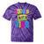 2000's Vibe Hip Hop Costume Early 2000s Party Nostalgia Tie-Dye T-Shirts Purple Tie-Dye