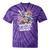 80's Cartoon Heroes Apparel For Retro Nostalgia Fans Tie-Dye T-Shirts Purple Tie-Dye