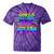 80's Girls Just Wanna Have Fun Nostalgia 1980s Style Premium Tri-Blend Tie-Dye T-Shirts Purple Tie-Dye