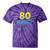80s Nostalgia Retro Humor So Glad I Grew Up In The 80s Tie-Dye T-Shirts Purple Tie-Dye