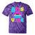 80's Vibe Retro Style Cassette Tape Nostalgia 1980s Party Tie-Dye T-Shirts Purple Tie-Dye