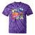80's Vintage Cassette Tape Nostalgia Mixtape Era 1980s Retro Premium Tri-Blend Tie-Dye T-Shirts Purple Tie-Dye