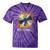 Buffering Glitched CD On Fire 2000s Nostalgia Tie-Dye T-Shirts Purple Tie-Dye