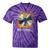 Buffering Glitched CD On Fire 2000s Nostalgia Tie-Dye T-Shirts Purple Tie-Dye