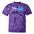 Bytes Of Memories Digital Nostalgia Concept Line Tie-Dye T-Shirts Purple Tie-Dye