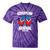 Discipline Arsenal Pinoy Nostalgia Filipino Tsinelas Premium Tri-Blend Tie-Dye T-Shirts Purple Tie-Dye