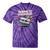 Elder Millennials Embracing 90s Rewind Nostalgia Vibes Tie-Dye T-Shirts Purple Tie-Dye