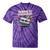 Elder Millennials Embracing 90s Rewind Nostalgia Vibes Tie-Dye T-Shirts Purple Tie-Dye