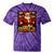 Family Christmas Retro Santa Holiday Nostalgia Vibes Tie-Dye T-Shirts Purple Tie-Dye