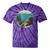 Fish Bowl Frutiger Aero Y2K Retro Vibes Tie-Dye T-Shirts Purple Tie-Dye