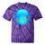 Frutiger Aero Aesthetic Tech Orb Fishes Tie-Dye T-Shirts Purple Tie-Dye