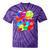 Frutiger Aero Aesthetic Tech Orb Pattern Heart Cherry Lips Tie-Dye T-Shirts Purple Tie-Dye