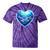 Frutiger Aero Y2K Heart Tie-Dye T-Shirts Purple Tie-Dye
