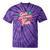 Girls Just Wanna Have Fun Retro 80s Nostalgia Night Out Tie-Dye T-Shirts Purple Tie-Dye