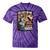 I'm From The 1900s Vinyl Record Lover For Women Premium Tie-Dye T-Shirts Purple Tie-Dye