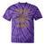 Los Angeles Hotrods Automotive Nostalgia Distressed Tie-Dye T-Shirts Purple Tie-Dye